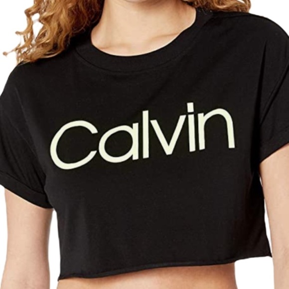 Calvin Klein performance logo short sleeve top M - Picture 11 of 11